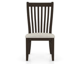 Canadel Dining Chair 0119 in TB Fabric and 59 Davy's Grey, front view