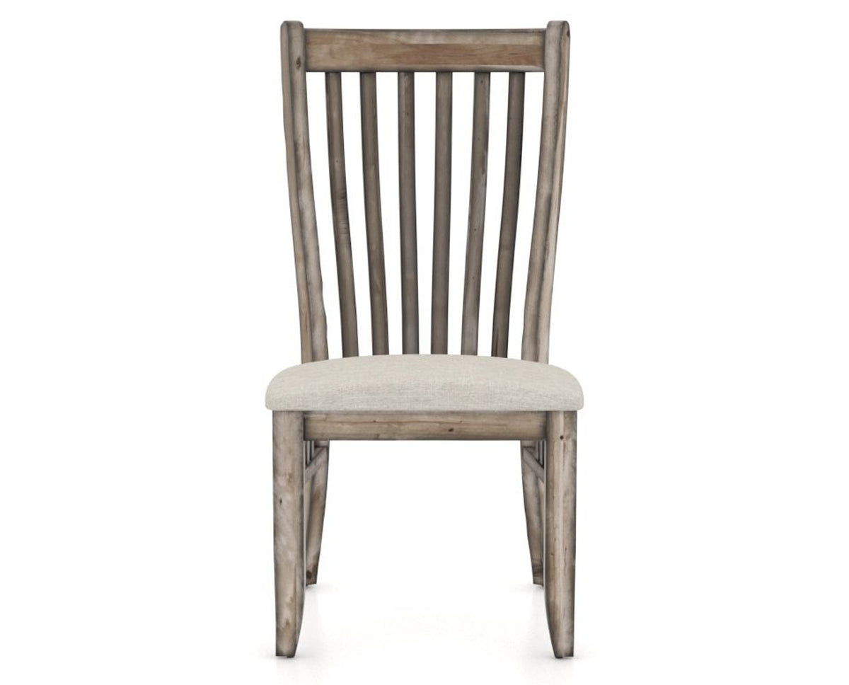Canadel Champlain Dining Chair 0119 in TB Fabric and 72 Heritage Nature, front view