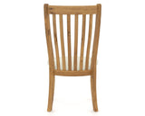 Canadel Champlain Dining Chair 0119 in TW Fabric and 01 Honey Washed, back view