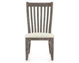 Canadel Champlain Dining Chair 0119 in TW Fabric and 08 Shadow, front view