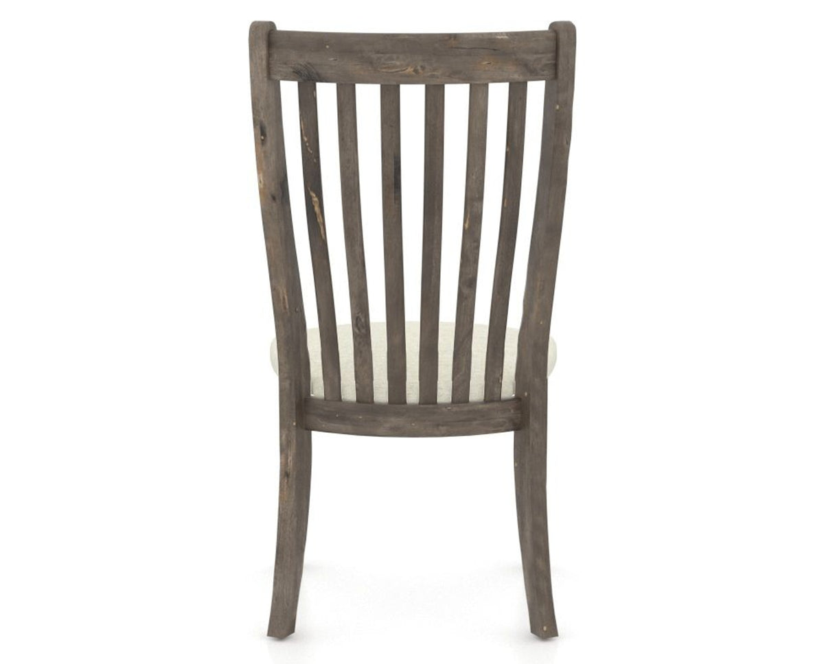 Canadel Champlain Dining Chair 0119 in TW Fabric and 08 Shadow, back view