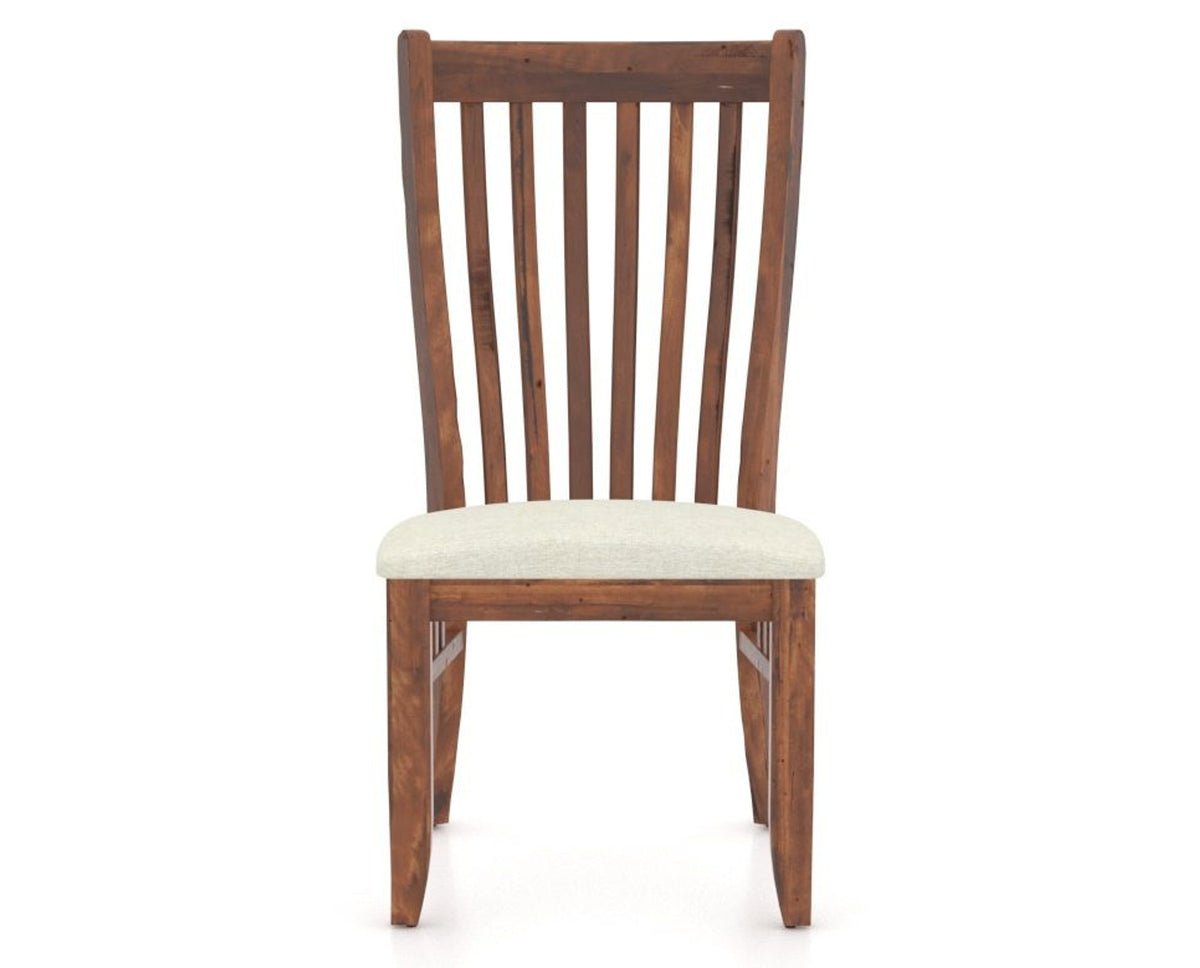 Canadel Champlain Dining Chair 0119 in TW Fabric and 33 Spice Washed, front view