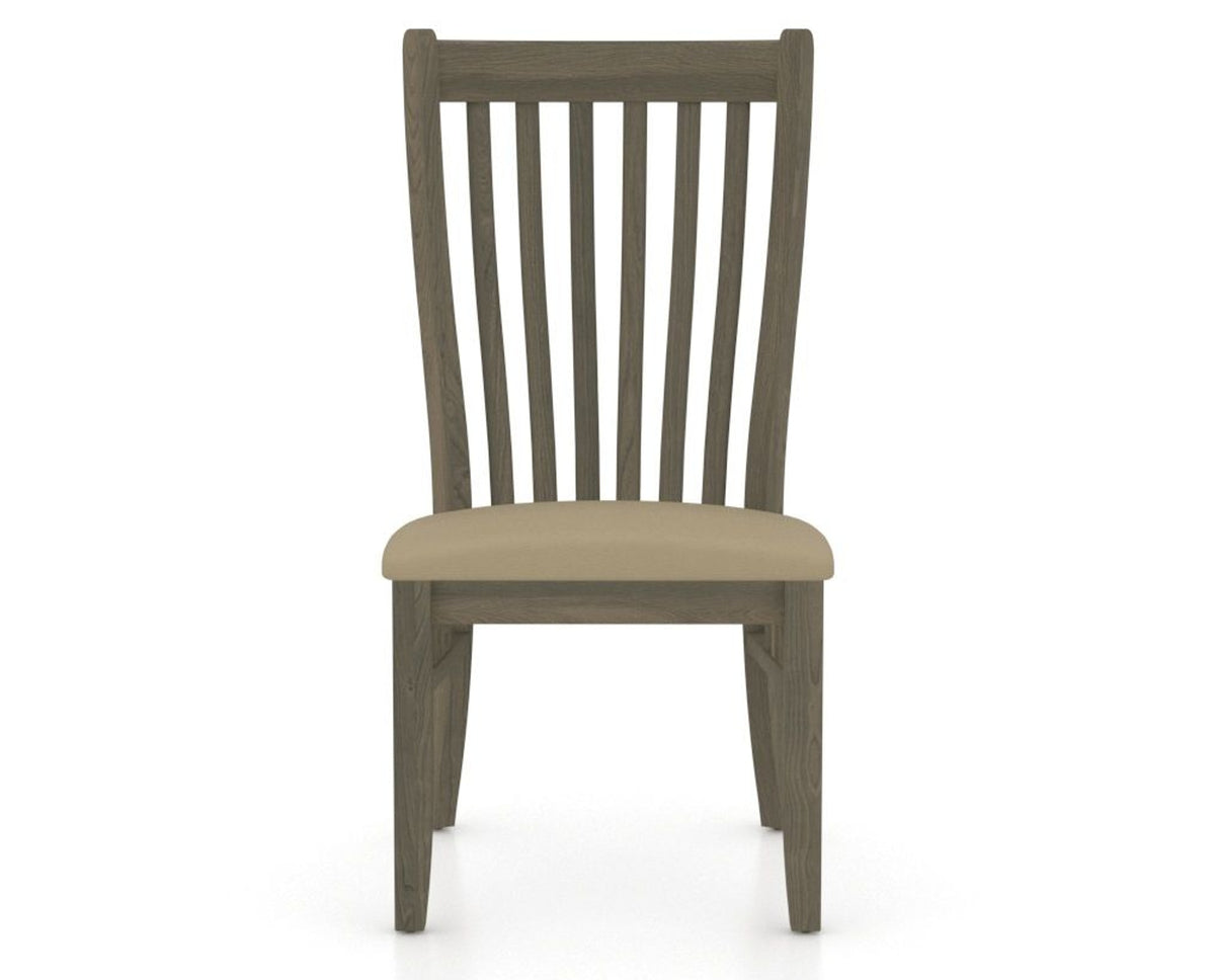 Canadel Dining Chair 0119 in XY Faux Leather and 08 Shadow, front view