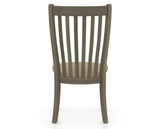 Canadel Dining Chair 0119 in XY Faux Leather and 08 Shadow, back view
