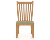 Canadel Dining Chair 0119 in XY Faux Leather and 20 Caramel Washed, front view