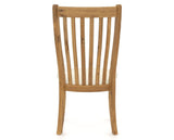 Canadel Champlain Dining Chair 0119 in YJ Faux Leather and 01 Honey Washed, back view
