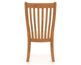 Canadel Dining Chair 0119 in YJ Faux Leather and 01 Honey Washed, back view