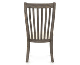 Canadel Champlain Dining Chair 0119 in YJ Faux Leather and 08 Shadow, back view