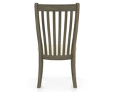 Canadel Dining Chair 0119 in YJ Faux Leather and 08 Shadow, back view