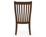 Canadel Dining Chair 0119 in YJ Faux Leather and 19 Cognac Washed, back view