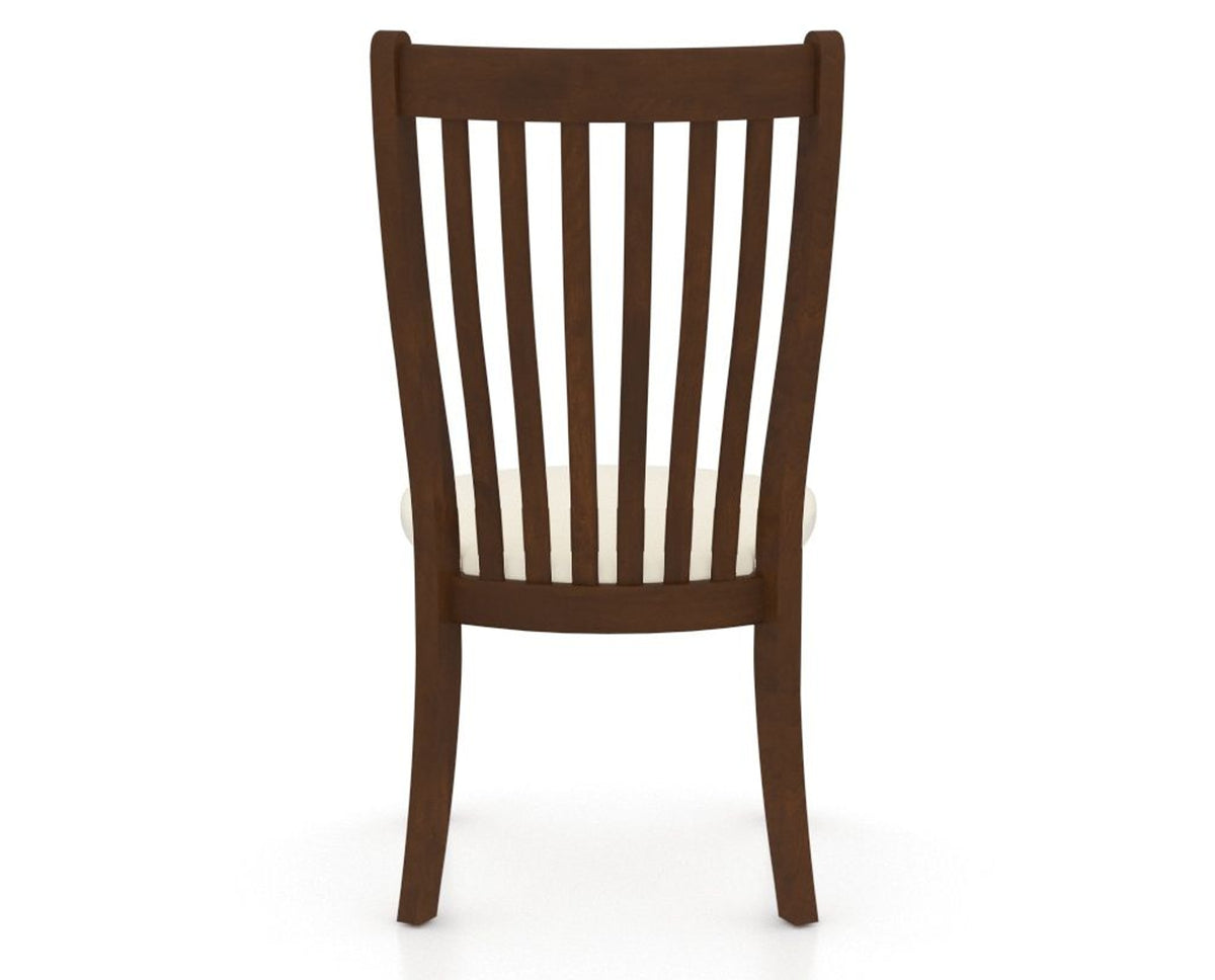 Canadel Dining Chair 0119 in YJ Faux Leather and 19 Cognac Washed, back view