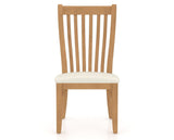 Canadel Dining Chair 0119 in YJ Faux Leather and 20 Caramel Washed, front view