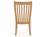 Canadel Dining Chair 0119 in YJ Faux Leather and 20 Caramel Washed, back view