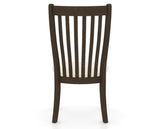 Canadel Dining Chair 0119 in YJ Faux Leather and 29 Hazelnut Washed, back view