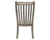 Canadel Champlain Dining Chair 0119 in YJ Faux Leather and 72 Heritage Nature, back view
