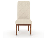 Canadel Champlain Upholstered Dining Chair 0138 in 6K Sunbrella® and 33 Spice Washed and Quilted Back, front view