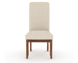 Canadel Champlain Upholstered Dining Chair 0138 in 6K Sunbrella® and 33 Spice Washed and Plain Back, front view