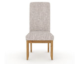 Canadel Champlain Upholstered Dining Chair 0138 in FP Crypton® and 01 Honey Washed and Plain Back, front view