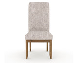 Canadel Champlain Upholstered Dining Chair 0138 in FP Crypton® and 03 Oak Washed and Quilted Back, front view