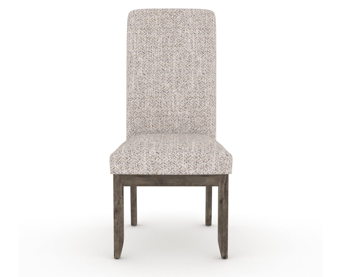 Canadel Champlain Upholstered Dining Chair 0138 in FP Crypton® and 08 Shadow and Plain Back, front view