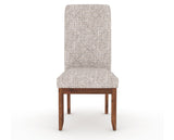 Canadel Champlain Upholstered Dining Chair 0138 in FP Crypton® and 33 Spice Washed and Quilted Back, front view