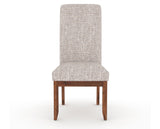 Canadel Champlain Upholstered Dining Chair 0138 in FP Crypton® and 33 Spice Washed and Plain Back, front view