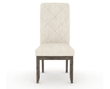 Canadel Champlain Upholstered Dining Chair 0138 in FT InsideOut® and 08 Shadow and Quilted Back, front view