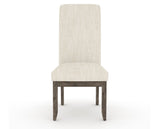 Canadel Champlain Upholstered Dining Chair 0138 in FT InsideOut® and 08 Shadow and Plain Back, front view