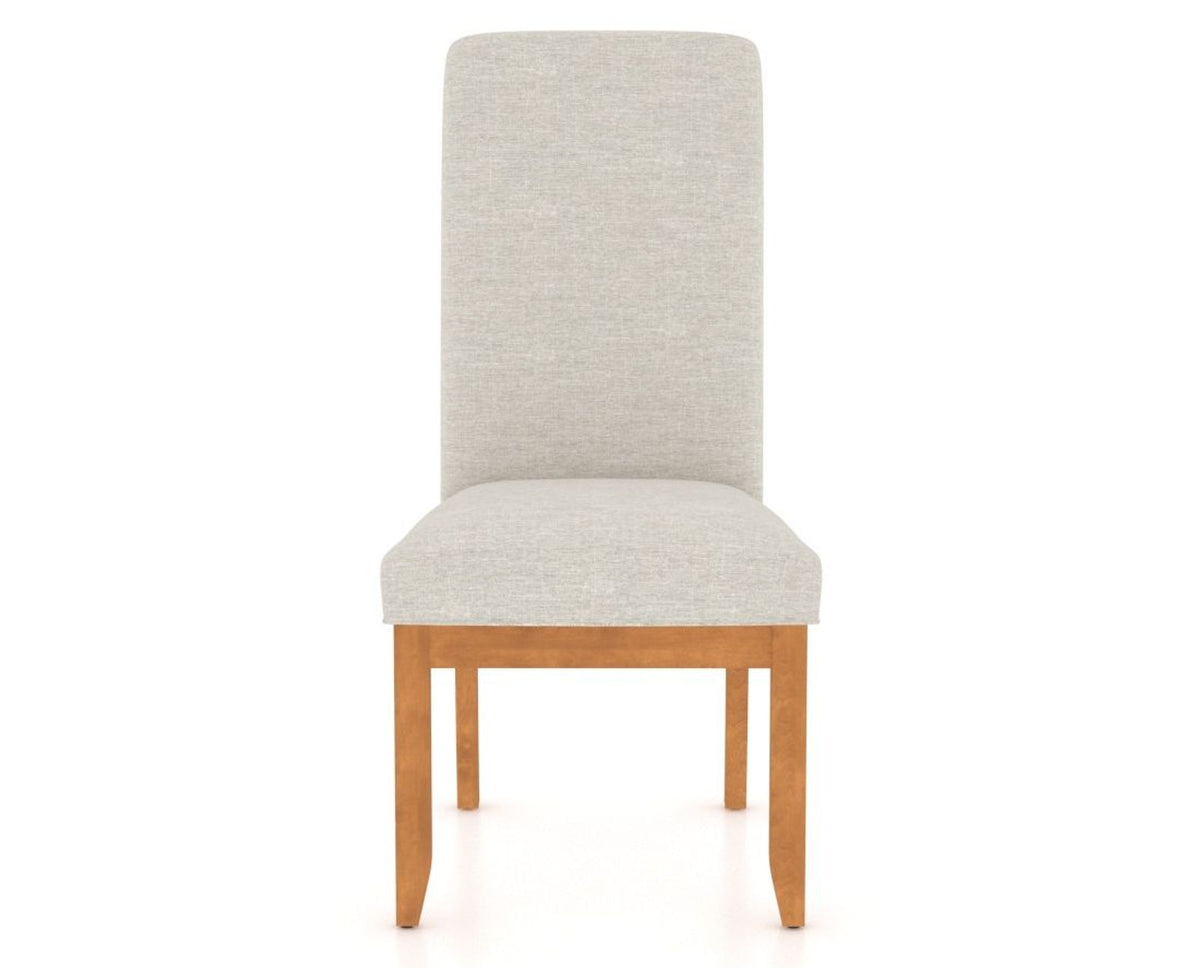 Canadel Upholstered Dining Chair 0138 in Honey Washed, front view