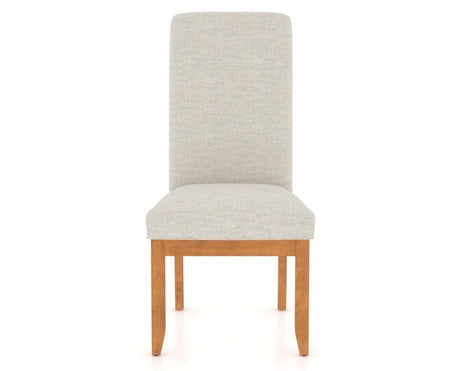 Canadel Upholstered Dining Chair 0138 in Honey Washed, front view