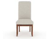 Canadel Champlain Upholstered Dining Chair 0138 in TB Fabric and 33 Spice Washed and Plain Back, front view
