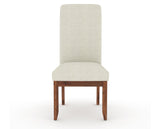 Canadel Champlain Upholstered Dining Chair 0138 in TW Fabric and 33 Spice Washed and Plain Back, front view