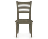 Canadel Dining Chair 0229 in Wood Seat and 08 Shadow, front view