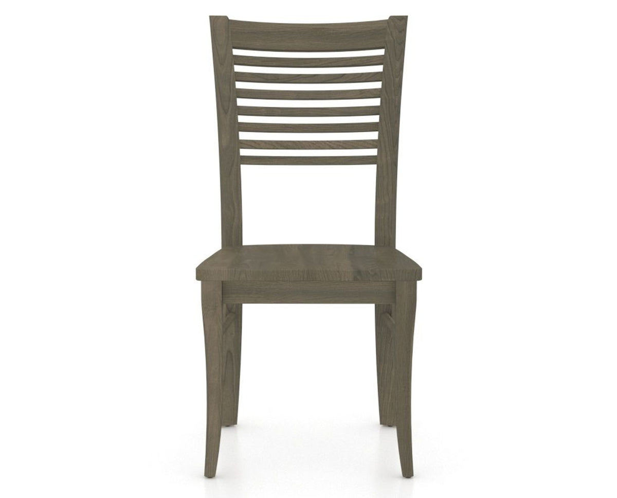 Canadel Dining Chair 0229 in Wood Seat and 08 Shadow, front view