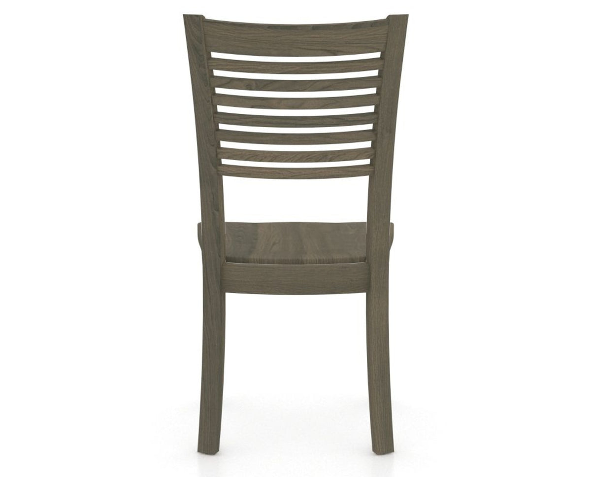 Canadel Dining Chair 0229 in Wood Seat and 08 Shadow, back view