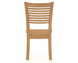 Canadel Dining Chair 0229 in Wood Seat and 20 Caramel Washed, back view