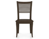 Canadel Dining Chair 0229 in Wood Seat and 29 Hazelnut Washed, front view