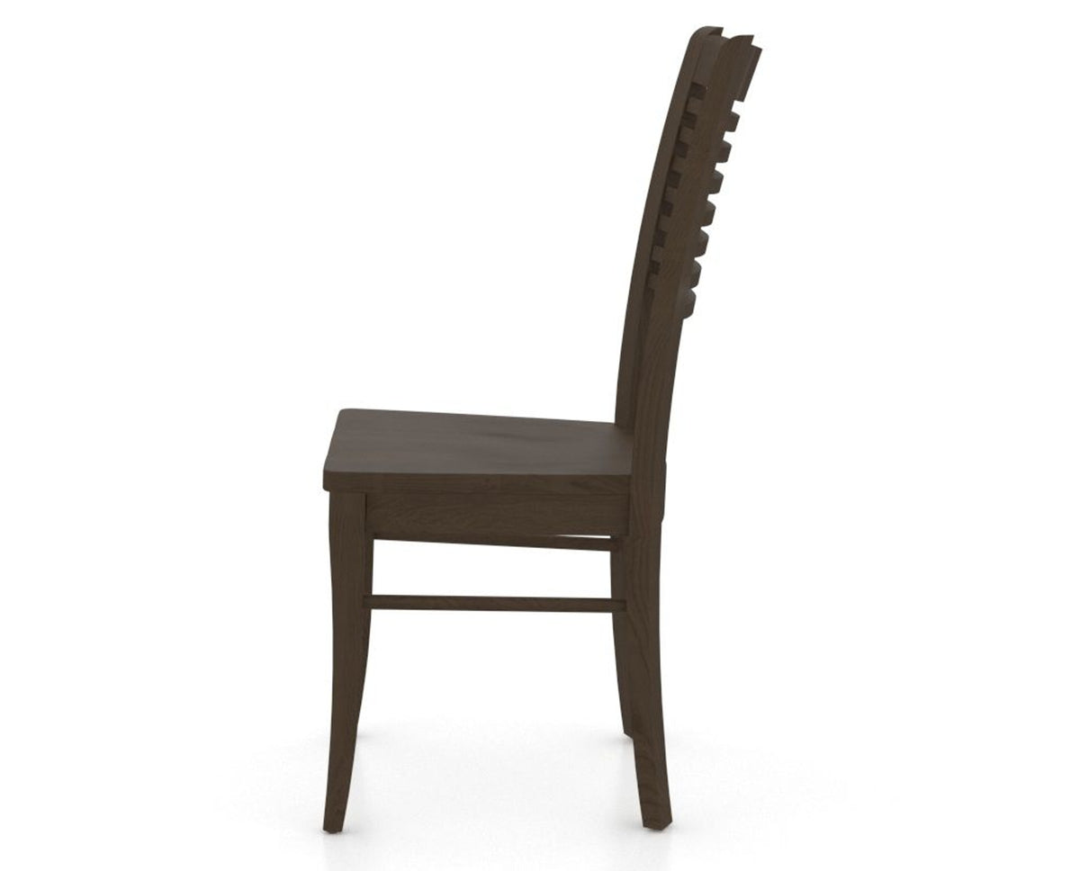 Canadel Dining Chair 0229 in Wood Seat and 29 Hazelnut Washed, side view