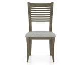 Canadel Dining Chair 0229 in 7C Fabric and 08 Shadow, front view