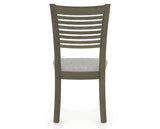 Canadel Dining Chair 0229 in 7C Fabric and 08 Shadow, back view
