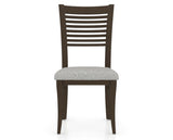Canadel Dining Chair 0229 in 7C Fabric and 29 Hazelnut Washed, front view