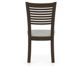 Canadel Dining Chair 0229 in 7C Fabric and 29 Hazelnut Washed, back view