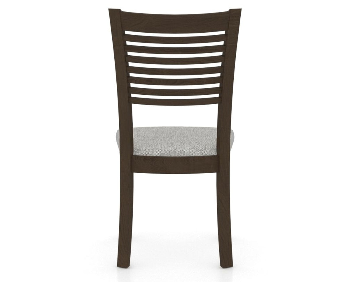 Canadel Dining Chair 0229 in 7C Fabric and 29 Hazelnut Washed, back view