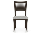 Canadel Dining Chair 0229 in 7C Fabric and 59 Davy's Grey, front view
