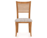 Canadel Dining Chair 0229 in FP Crypton® and 01 Honey Washed, front view