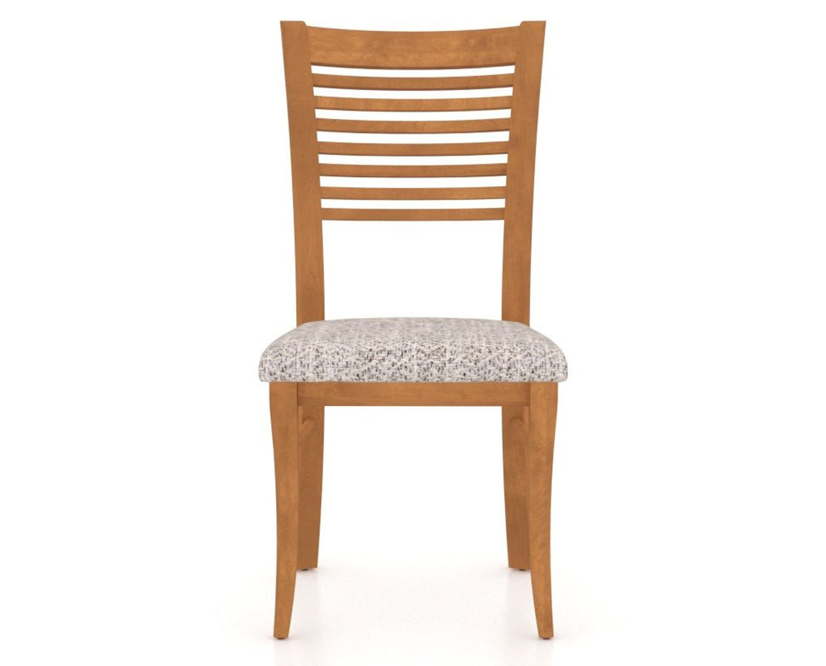 Canadel Dining Chair 0229 in FP Crypton® and 01 Honey Washed, front view