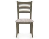 Canadel Dining Chair 0229 in FP Crypton® and 08 Shadow, front view