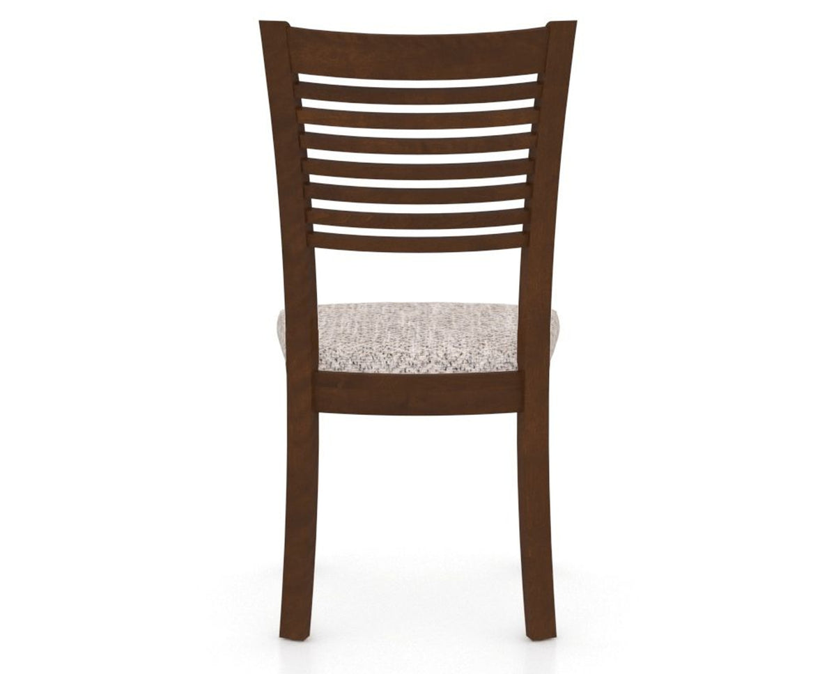 Canadel Dining Chair 0229 in FP Crypton® and 19 Cognac Washed, back view