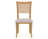 Canadel Dining Chair 0229 in FP Crypton® and 20 Caramel Washed, front view