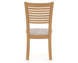 Canadel Dining Chair 0229 in FP Crypton® and 20 Caramel Washed, back view